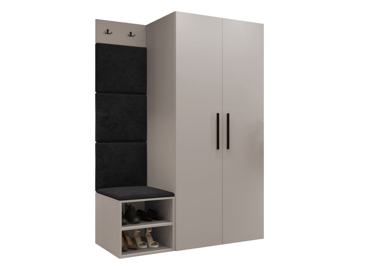 Előszoba garnitúra Garderoba MEDI IV, Keret színe: Kasmír, Puha falpanel színe: Manila 18