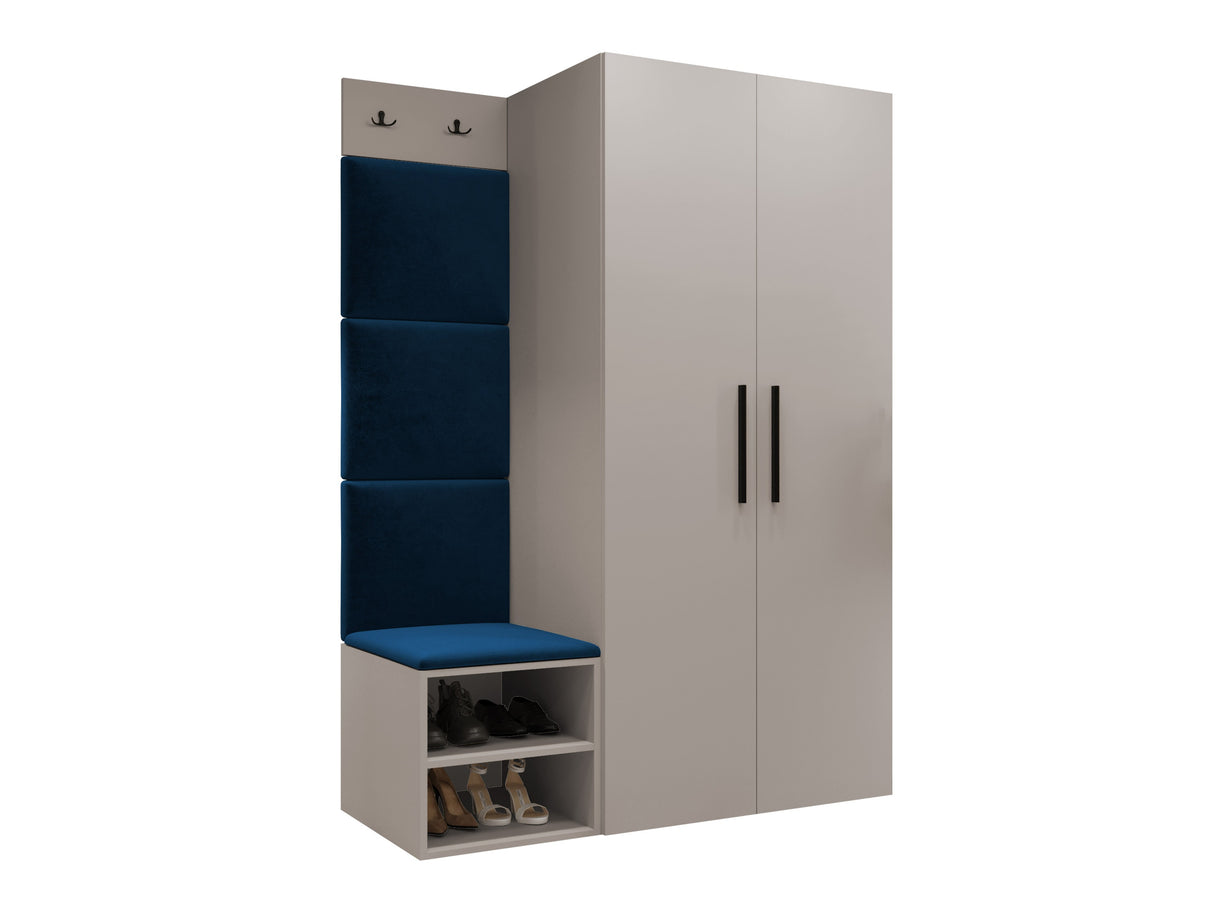 Előszoba garnitúra Garderoba MEDI IV, Keret színe: Kasmír, Puha falpanel színe: Manila 26