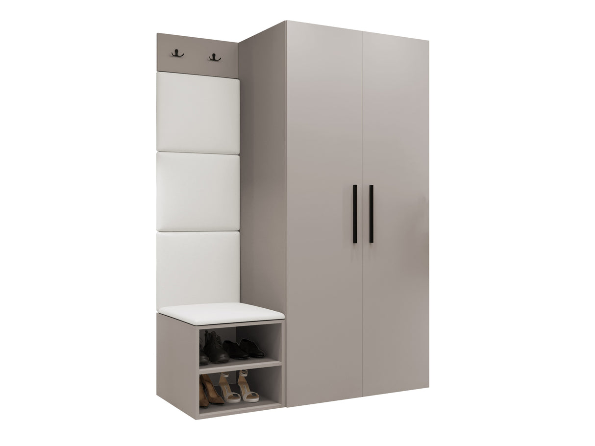 Előszoba garnitúra Garderoba MEDI IV, Keret színe: Kasmír, Puha falpanel színe: Soft 017