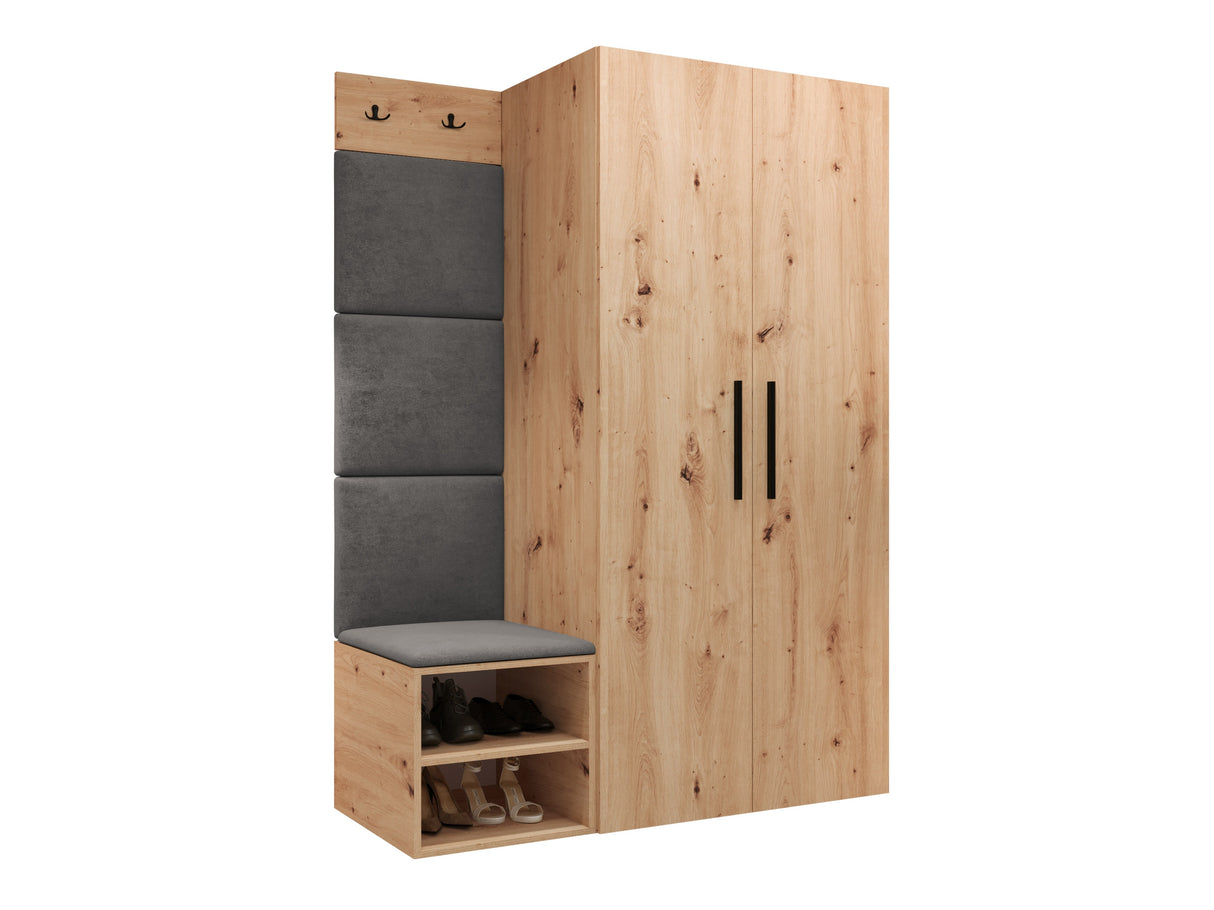 Előszoba garnitúra Garderoba MEDI IV, Keret színe: Artisan tölgy, Puha falpanel színe: Manila 16