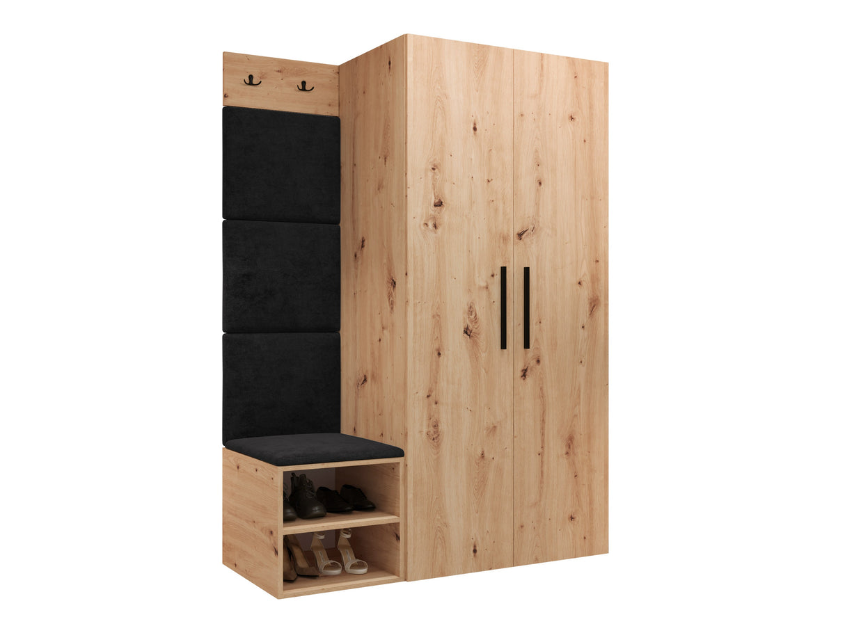 Előszoba garnitúra Garderoba MEDI IV, Keret színe: Artisan tölgy, Puha falpanel színe: Manila 18