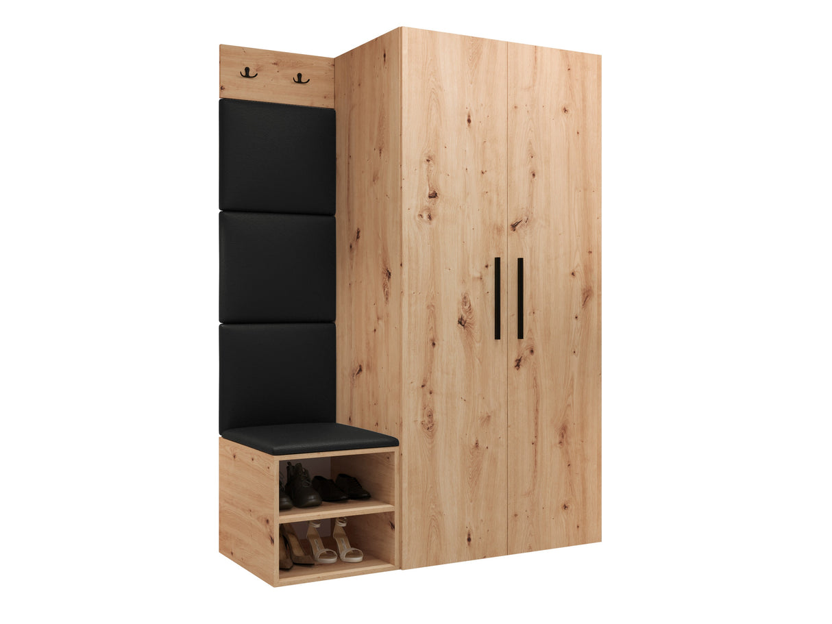 Előszoba garnitúra Garderoba MEDI IV, Keret színe: Artisan tölgy, Puha falpanel színe: Soft 011