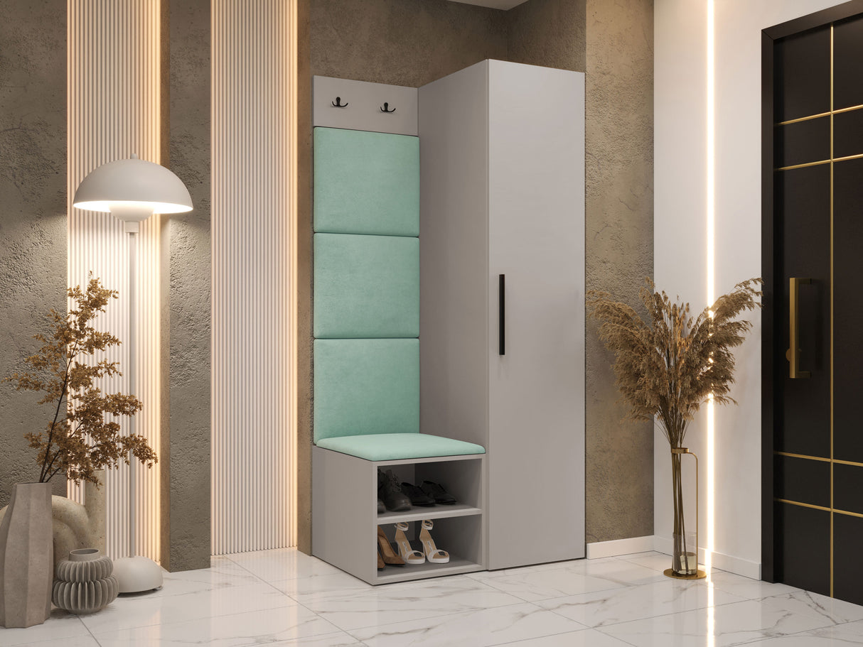 Előszoba garnitúra Garderoba MEDI III, Keret színe: Kasmír, Puha falpanel színe: Manila 11