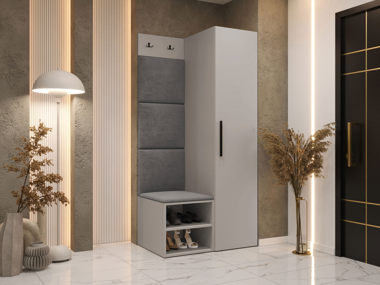 Előszoba garnitúra Garderoba MEDI III, Keret színe: Kasmír, Puha falpanel színe: Manila 16