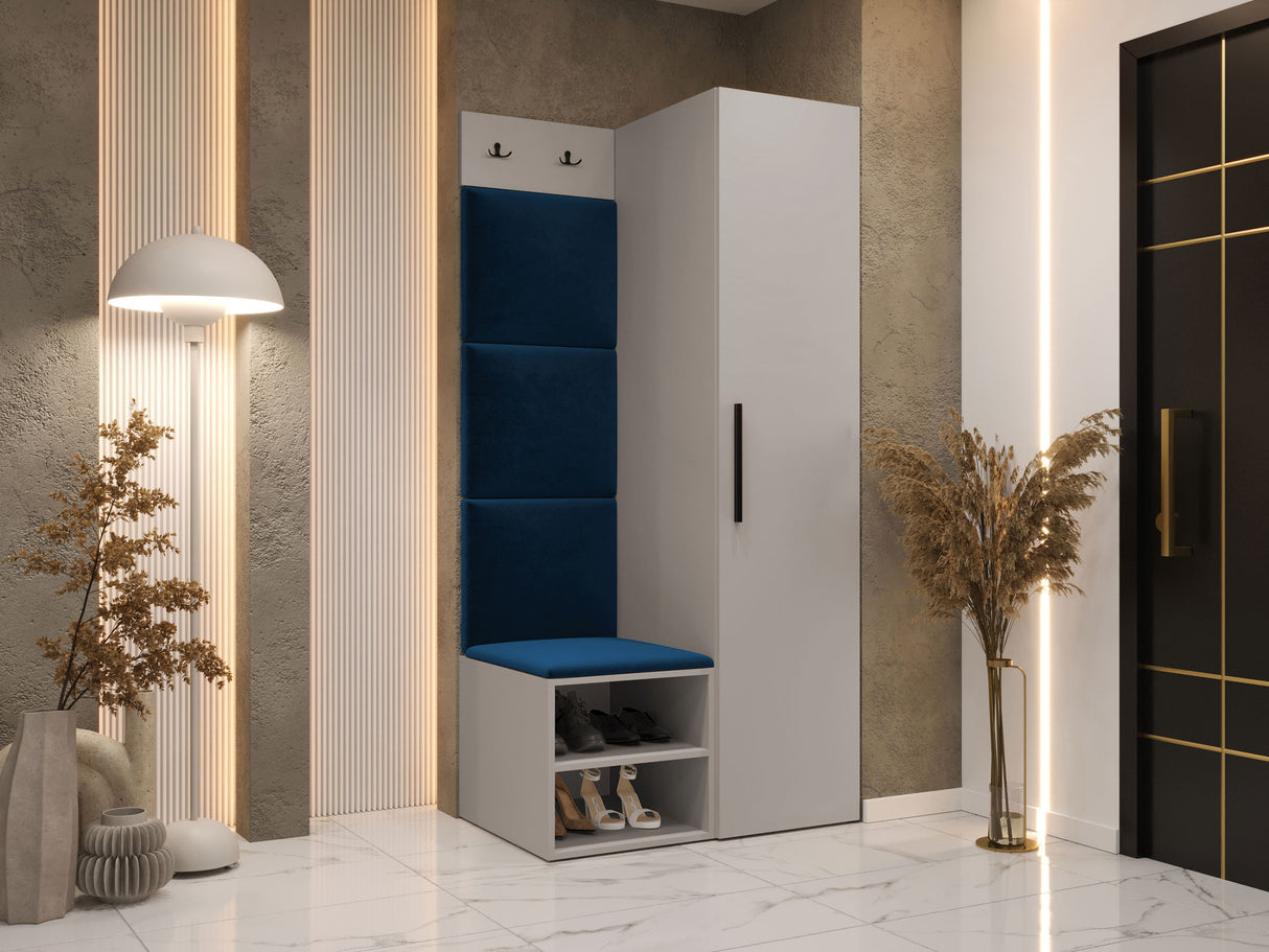 Előszoba garnitúra Garderoba MEDI III, Keret színe: Kasmír, Puha falpanel színe: Manila 26