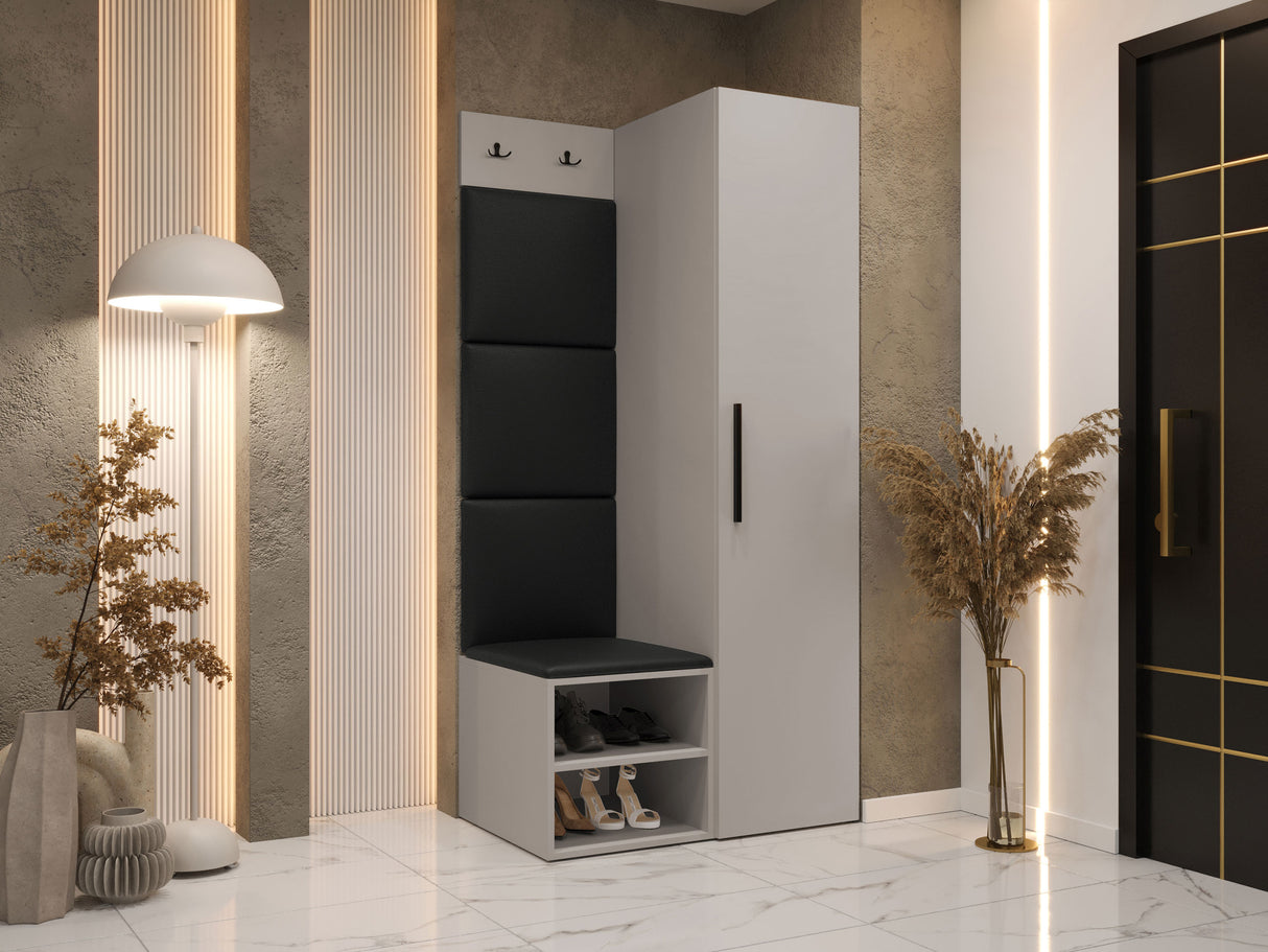 Előszoba garnitúra Garderoba MEDI III, Keret színe: Kasmír, Puha falpanel színe: Soft 011