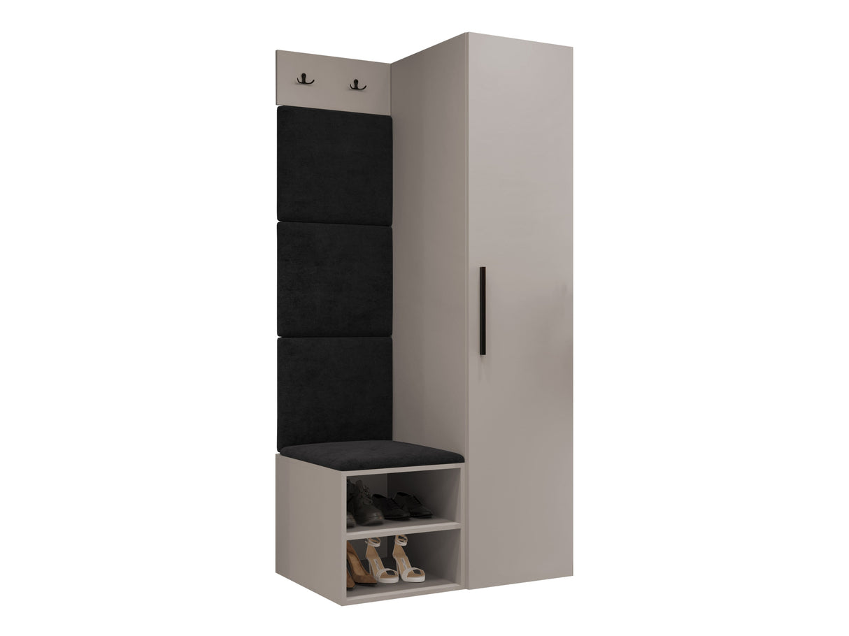 Előszoba garnitúra Garderoba MEDI III, Keret színe: Kasmír, Puha falpanel színe: Manila 18