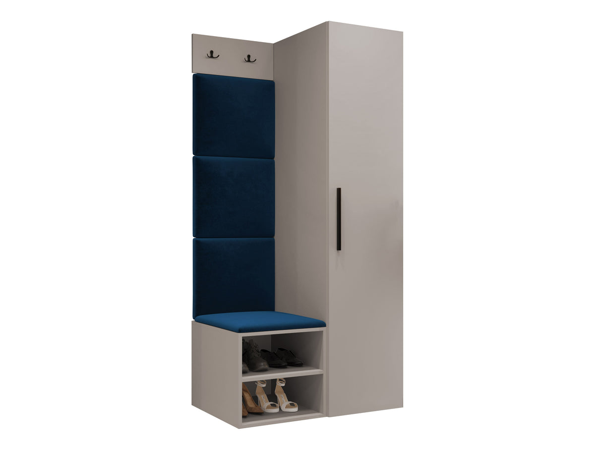 Előszoba garnitúra Garderoba MEDI III, Keret színe: Kasmír, Puha falpanel színe: Manila 26