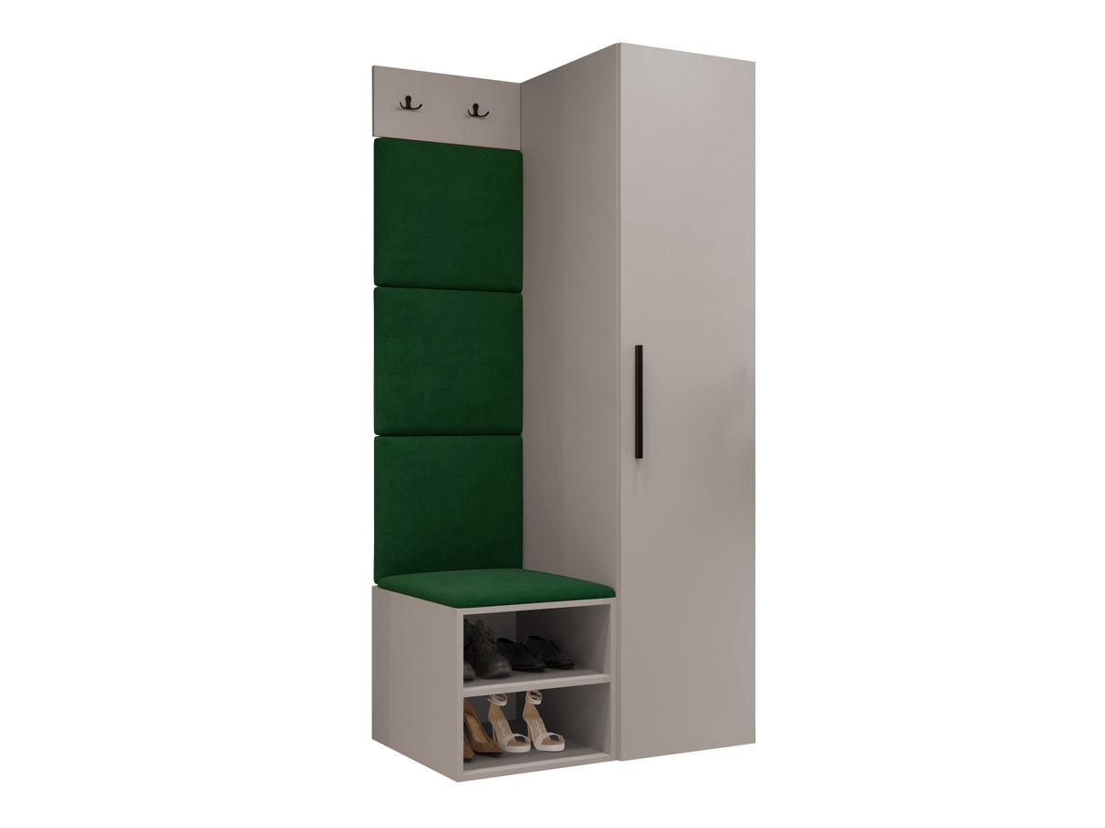 Előszoba garnitúra Garderoba MEDI III, Keret színe: Kasmír, Puha falpanel színe: Manila 35