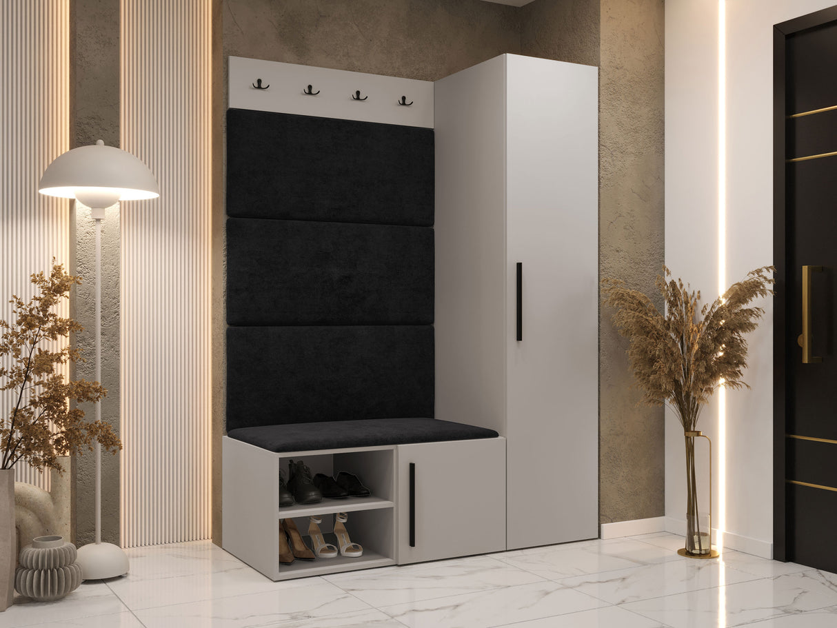 Előszoba garnitúra Garderoba MEDI II, Keret színe: Kasmír, Puha falpanel színe: Manila 18