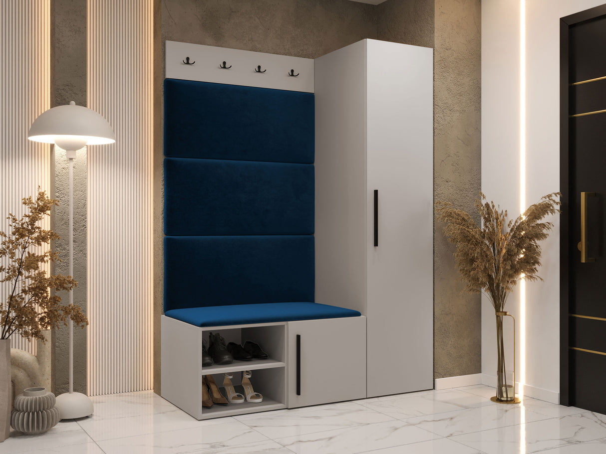 Előszoba garnitúra Garderoba MEDI II, Keret színe: Kasmír, Puha falpanel színe: Manila 26