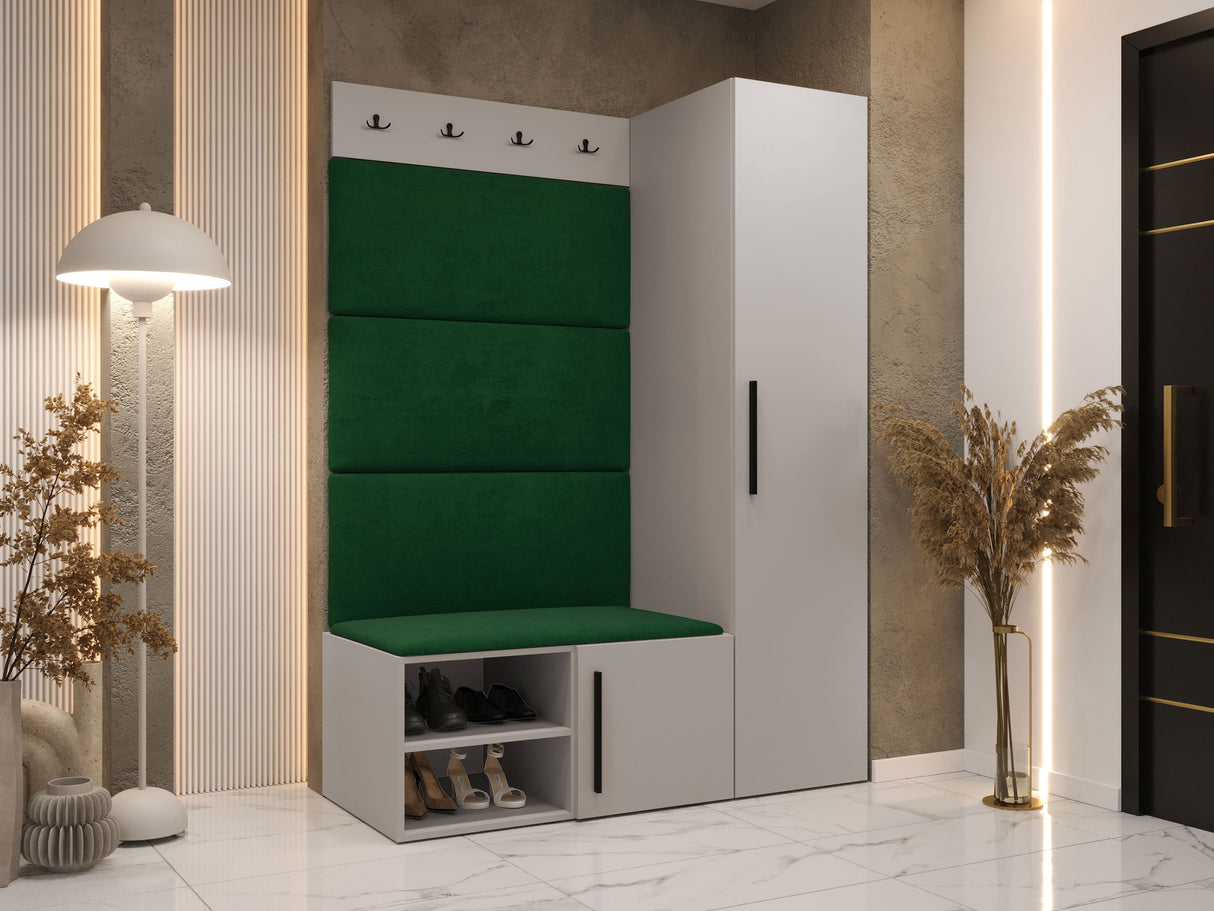 Előszoba garnitúra Garderoba MEDI II, Keret színe: Kasmír, Puha falpanel színe: Manila 35