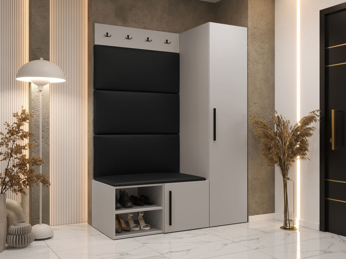 Előszoba garnitúra Garderoba MEDI II, Keret színe: Kasmír, Puha falpanel színe: Soft 011