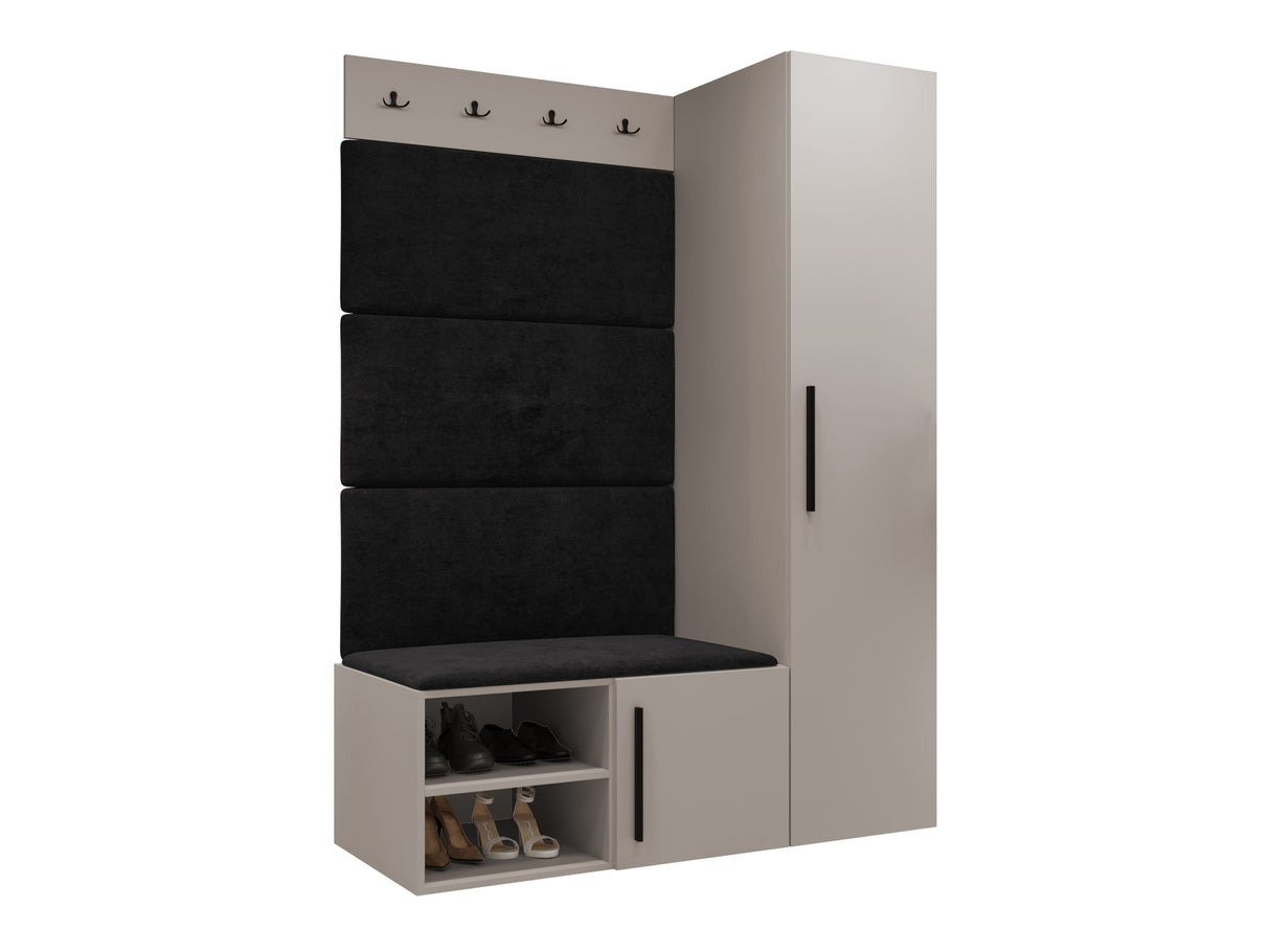 Előszoba garnitúra Garderoba MEDI II, Keret színe: Kasmír, Puha falpanel színe: Manila 18