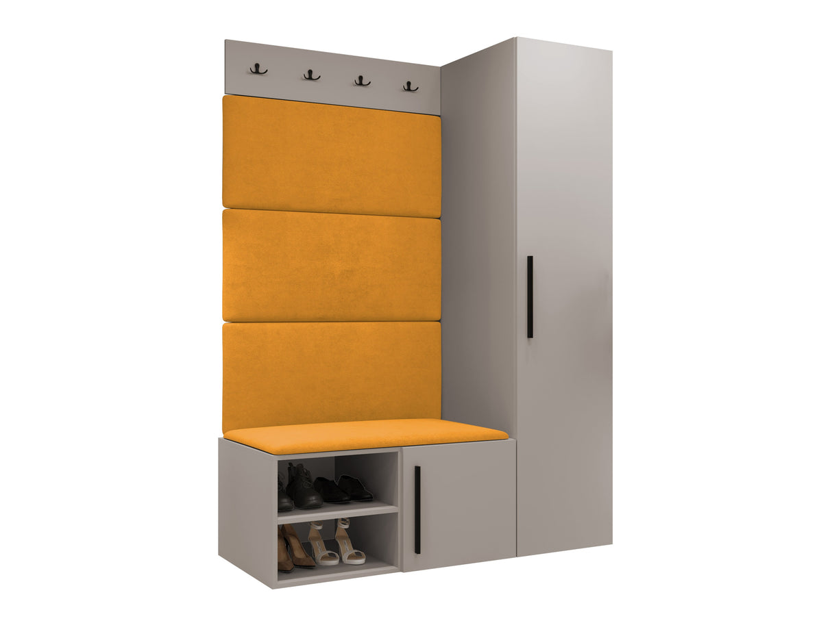 Előszoba garnitúra Garderoba MEDI II, Keret színe: Kasmír, Puha falpanel színe: Manila 32