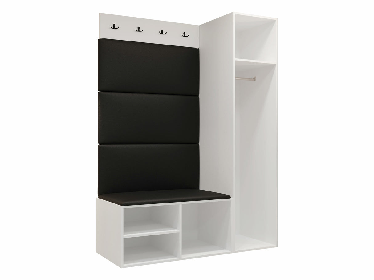 Előszoba garnitúra Garderoba MEDI II, Keret színe: Artisan tölgy, Puha falpanel színe: Manila 32