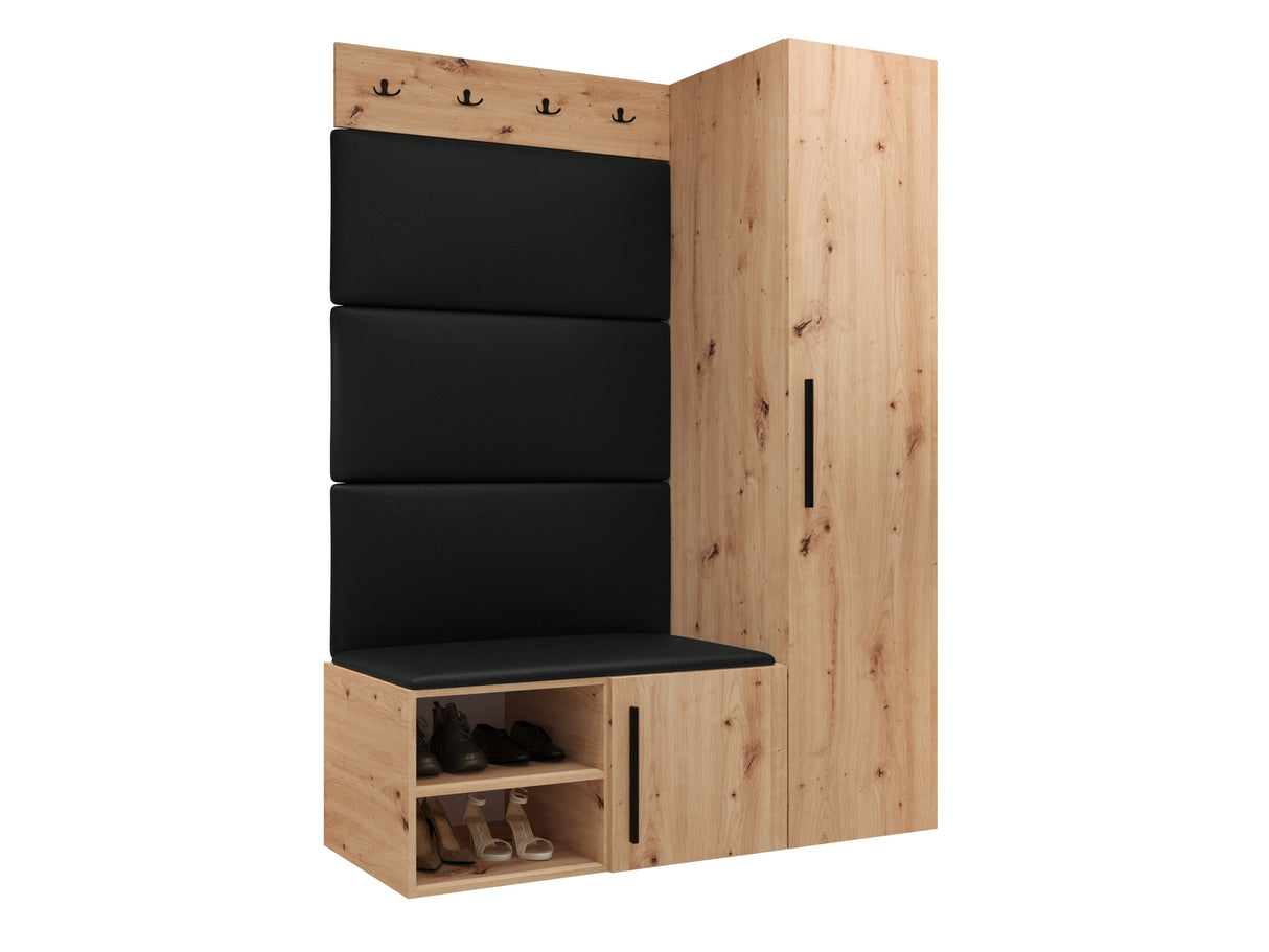 Előszoba garnitúra Garderoba MEDI II, Keret színe: Artisan tölgy, Puha falpanel színe: Soft 011