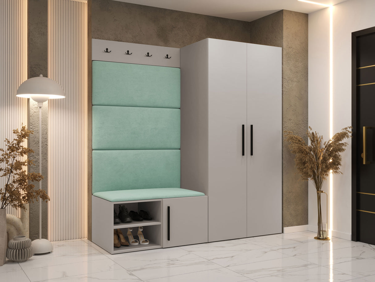 Előszoba garnitúra Garderoba MEDI I, Keret színe: Kasmír, Puha falpanel színe: Manila 11