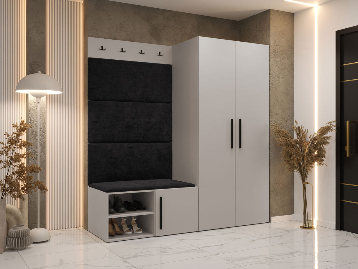 Előszoba garnitúra Garderoba MEDI I, Keret színe: Kasmír, Puha falpanel színe: Manila 18