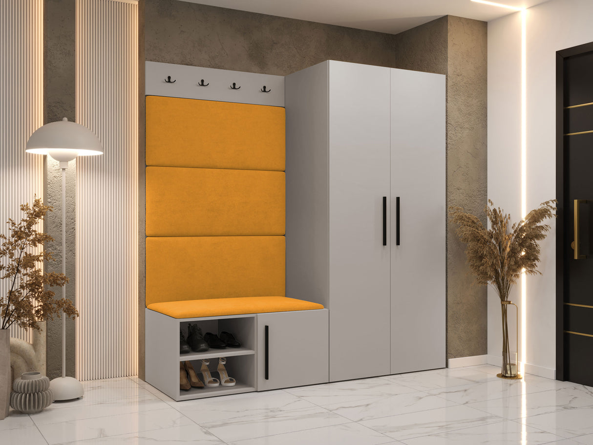 Előszoba garnitúra Garderoba MEDI I, Keret színe: Kasmír, Puha falpanel színe: Manila 32