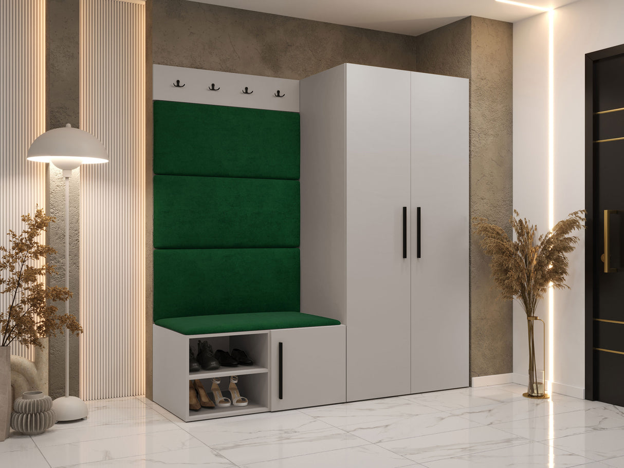 Előszoba garnitúra Garderoba MEDI I, Keret színe: Kasmír, Puha falpanel színe: Manila 35