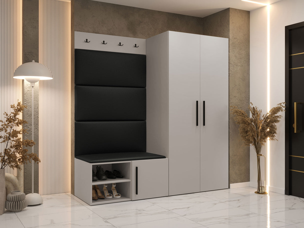 Előszoba garnitúra Garderoba MEDI I, Keret színe: Kasmír, Puha falpanel színe: Soft 011