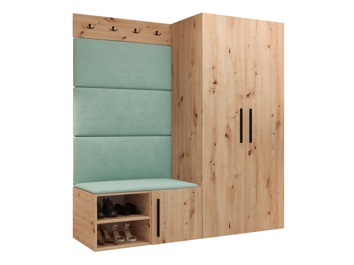 Előszoba garnitúra Garderoba MEDI I, Keret színe: Artisan tölgy, Puha falpanel színe: Manila 11