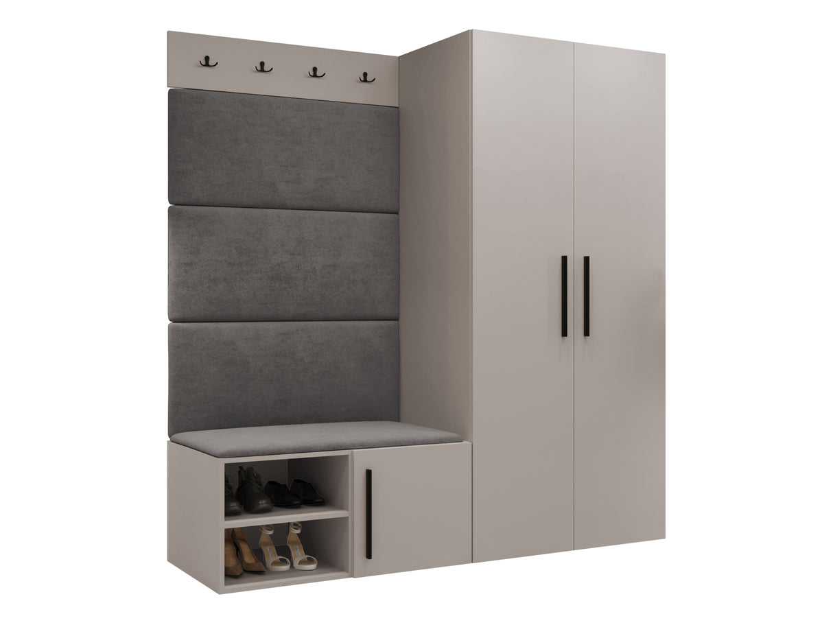 Előszoba garnitúra Garderoba MEDI I, Keret színe: Kasmír, Puha falpanel színe: Manila 16