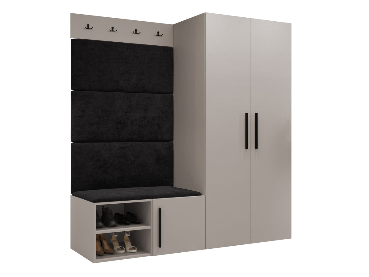 Előszoba garnitúra Garderoba MEDI I, Keret színe: Kasmír, Puha falpanel színe: Manila 18