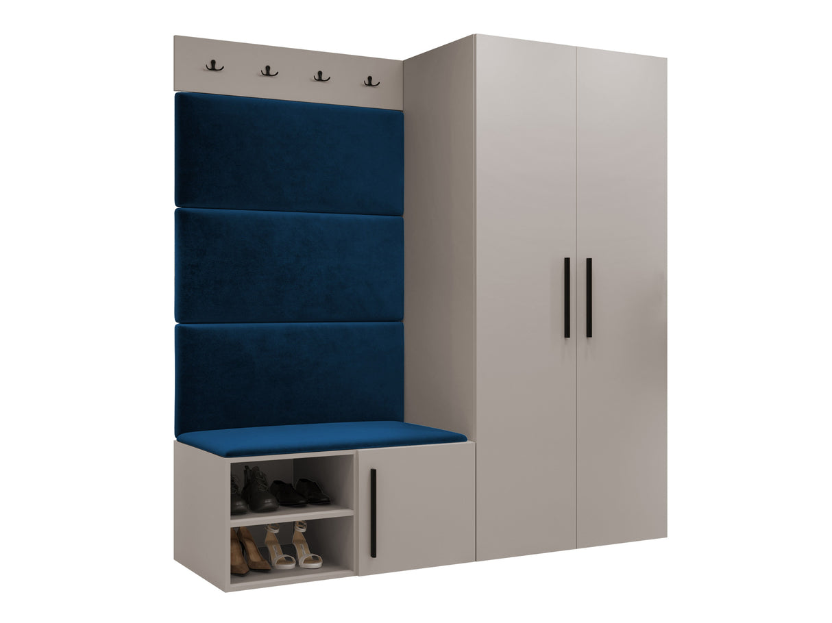 Előszoba garnitúra Garderoba MEDI I, Keret színe: Kasmír, Puha falpanel színe: Manila 26