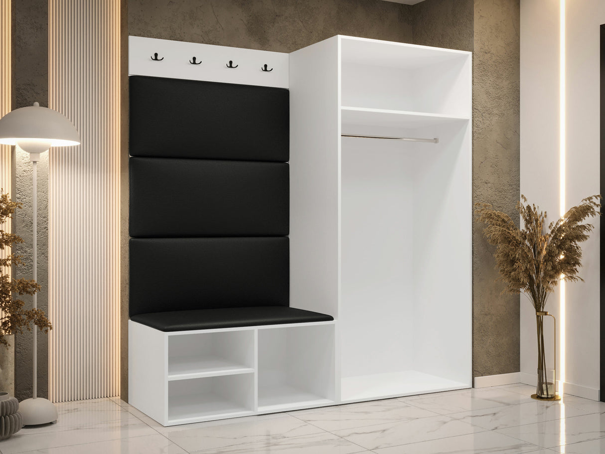 Előszoba garnitúra Garderoba MEDI I, Keret színe: Artisan tölgy, Puha falpanel színe: Manila 32