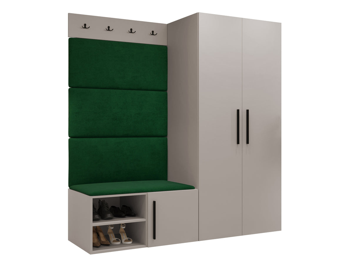 Előszoba garnitúra Garderoba MEDI I, Keret színe: Kasmír, Puha falpanel színe: Manila 35