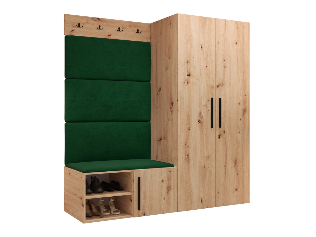 Előszoba garnitúra Garderoba MEDI I, Keret színe: Artisan tölgy, Puha falpanel színe: Manila 35