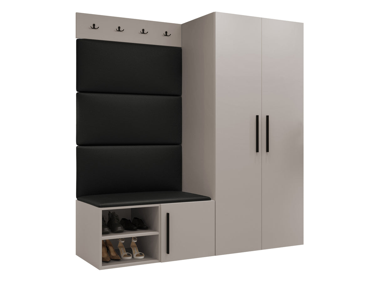 Előszoba garnitúra Garderoba MEDI I, Keret színe: Kasmír, Puha falpanel színe: Soft 011