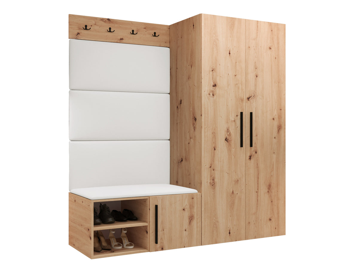 Előszoba garnitúra Garderoba MEDI I, Keret színe: Artisan tölgy, Puha falpanel színe: Soft 017