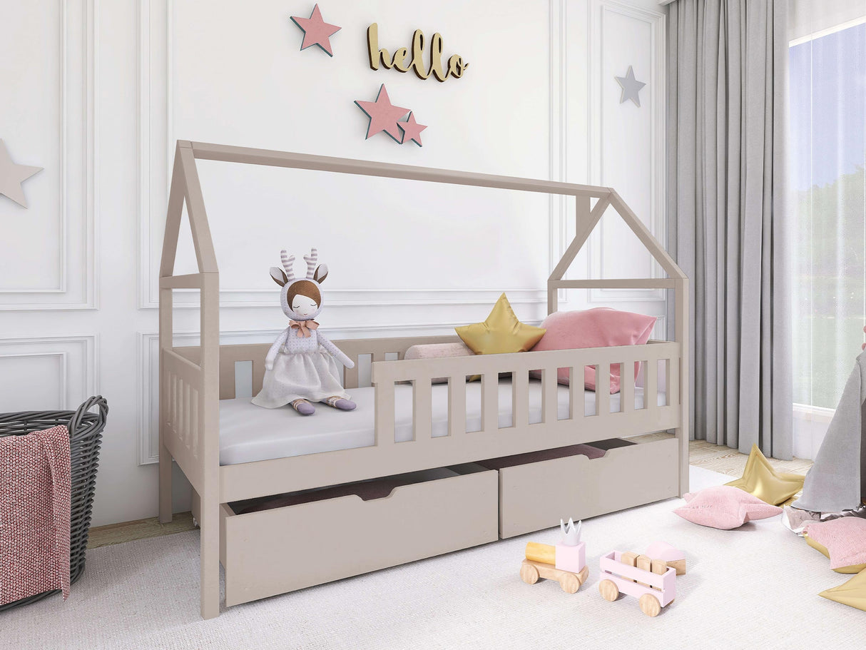 Ágy Łóżko DOMI, Szín: Kasmír, Alvó felület mérete: 80 x 180 cm