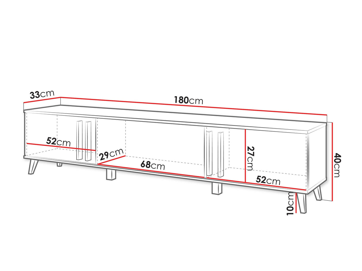 TV-állvány RTV HELSINKI 183, Szín: Kasmír