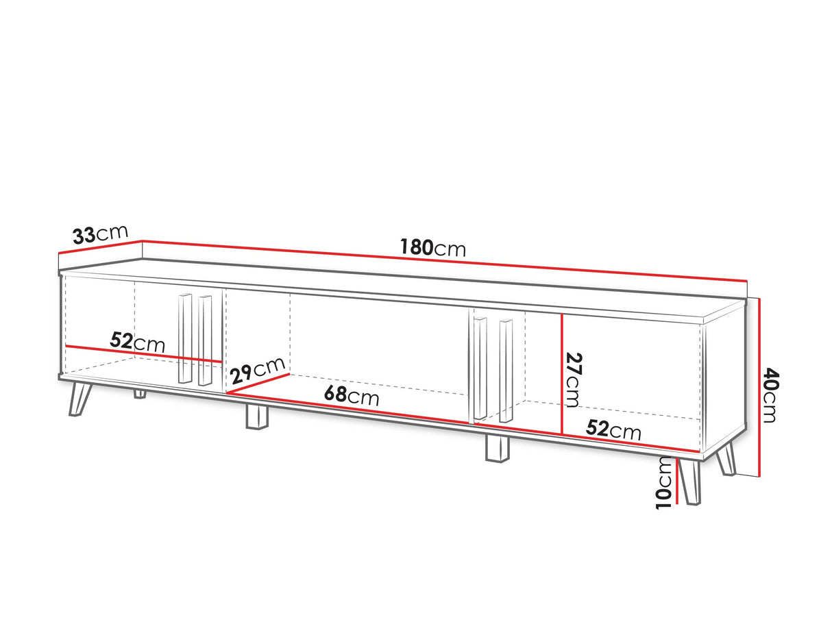 TV-állvány RTV HELSINKI 183, Szín: Grafit