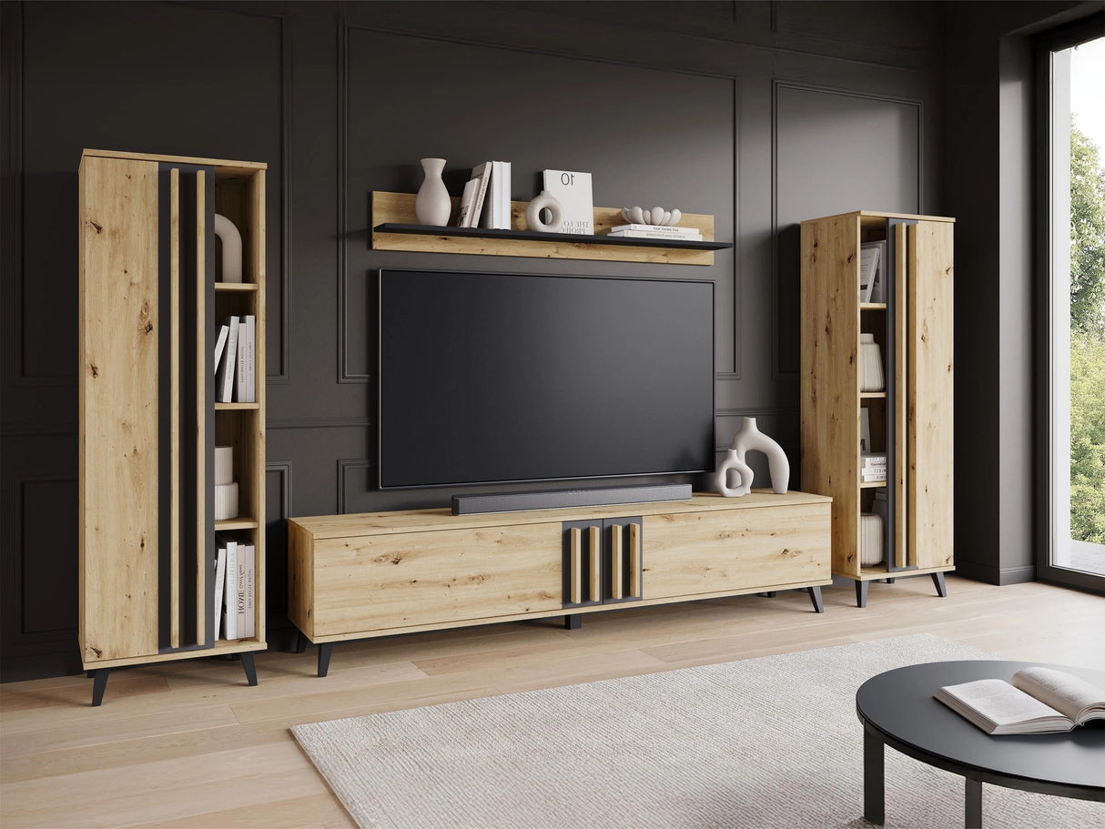 Nappali szett HELSINKI I, Szín: Artisan tölgy + Grafit