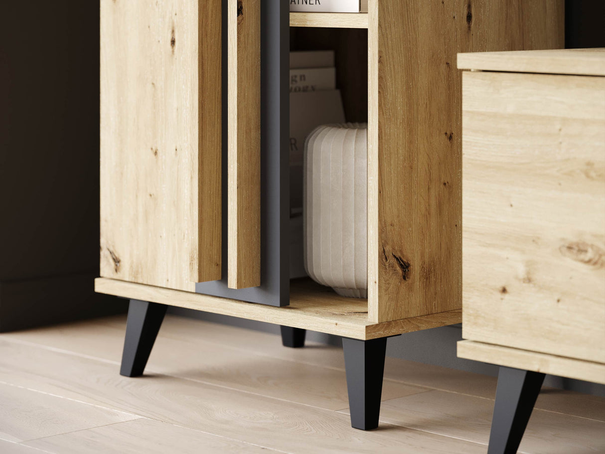 Nappali szett HELSINKI I, Szín: Artisan tölgy + Grafit