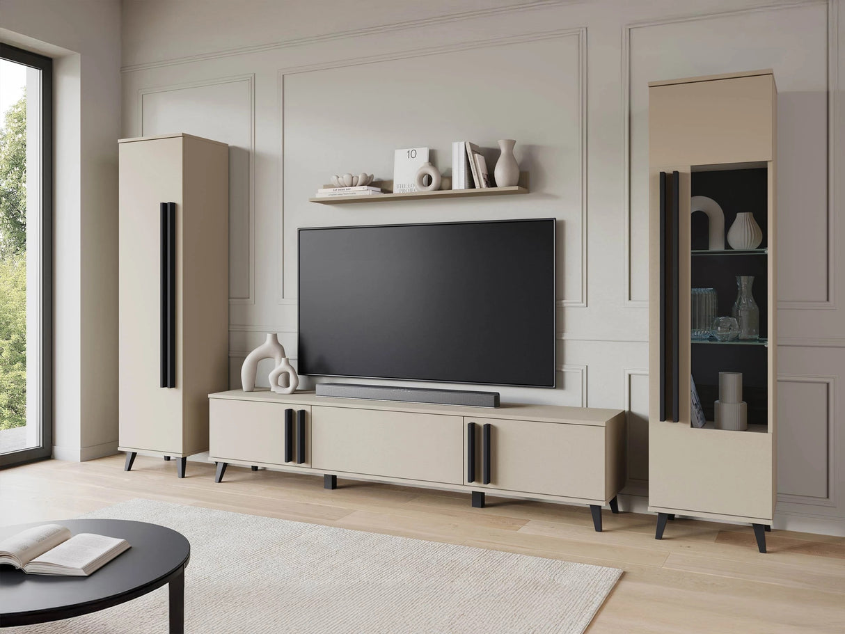 Nappali szett HELSINKI II, Szín: Kasmír, Led világítás: Nem