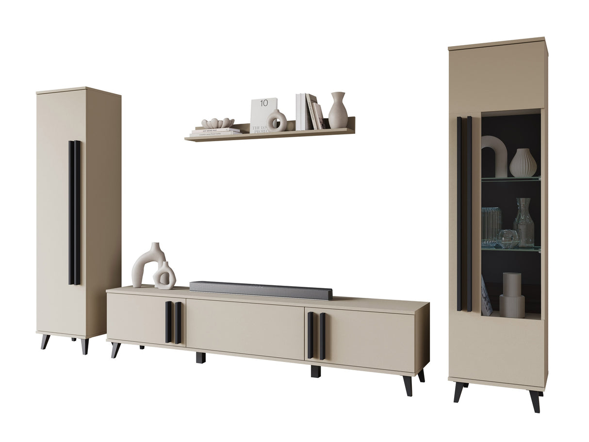 Nappali szett HELSINKI II, Szín: Kasmír, Led világítás: Nem