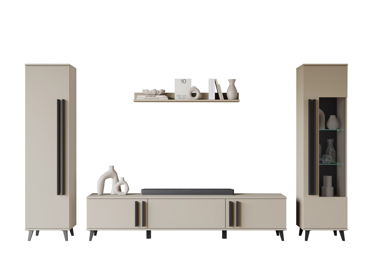 Nappali szett HELSINKI II, Szín: Kasmír, Led világítás: Nem