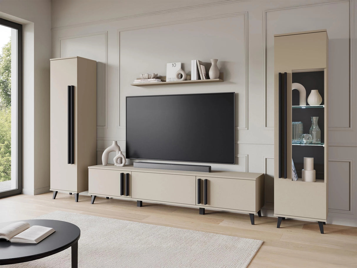 Nappali szett HELSINKI II, Szín: Kasmír, Led világítás: Igen