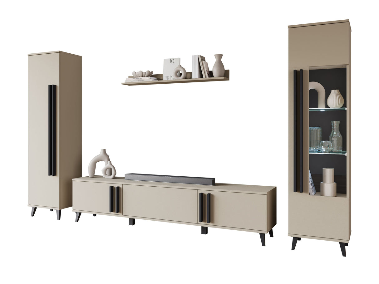 Nappali szett HELSINKI II, Szín: Kasmír, Led világítás: Igen