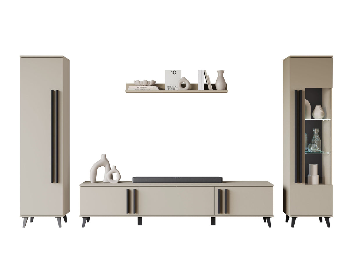 Nappali szett HELSINKI II, Szín: Kasmír, Led világítás: Igen