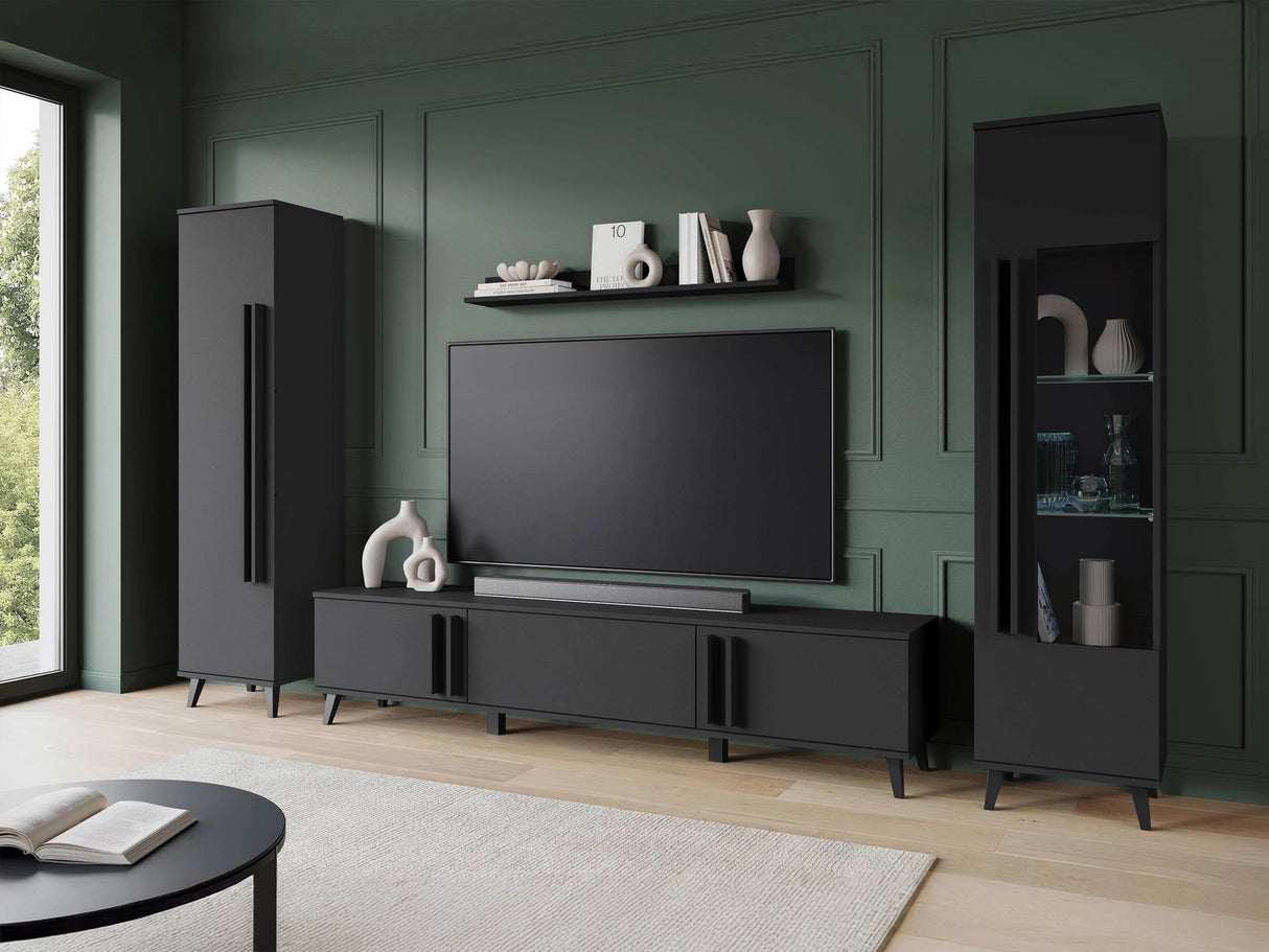 Nappali szett HELSINKI II, Szín: Grafit, Led világítás: Nem