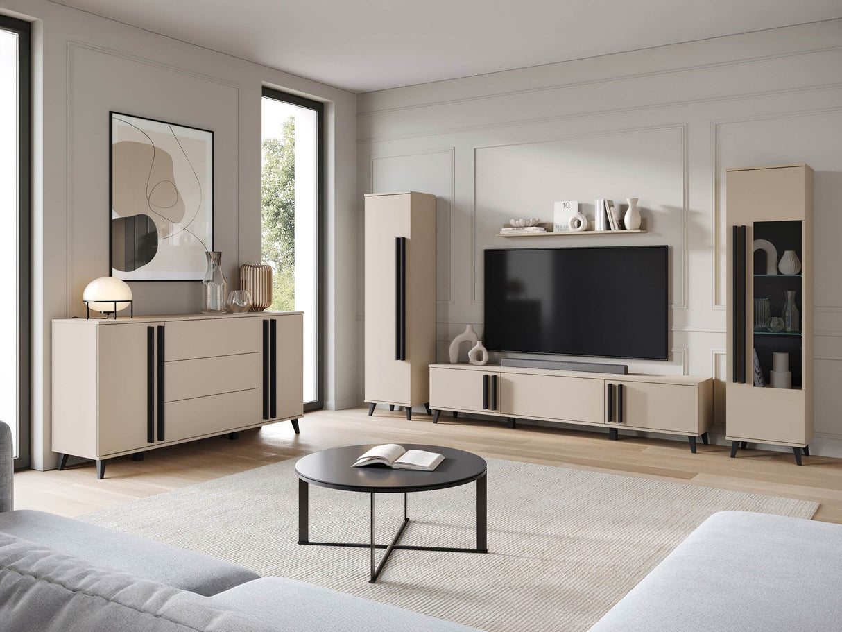 Nappali szett HELSINKI IV, Szín: Kasmír, Led világítás: Nem