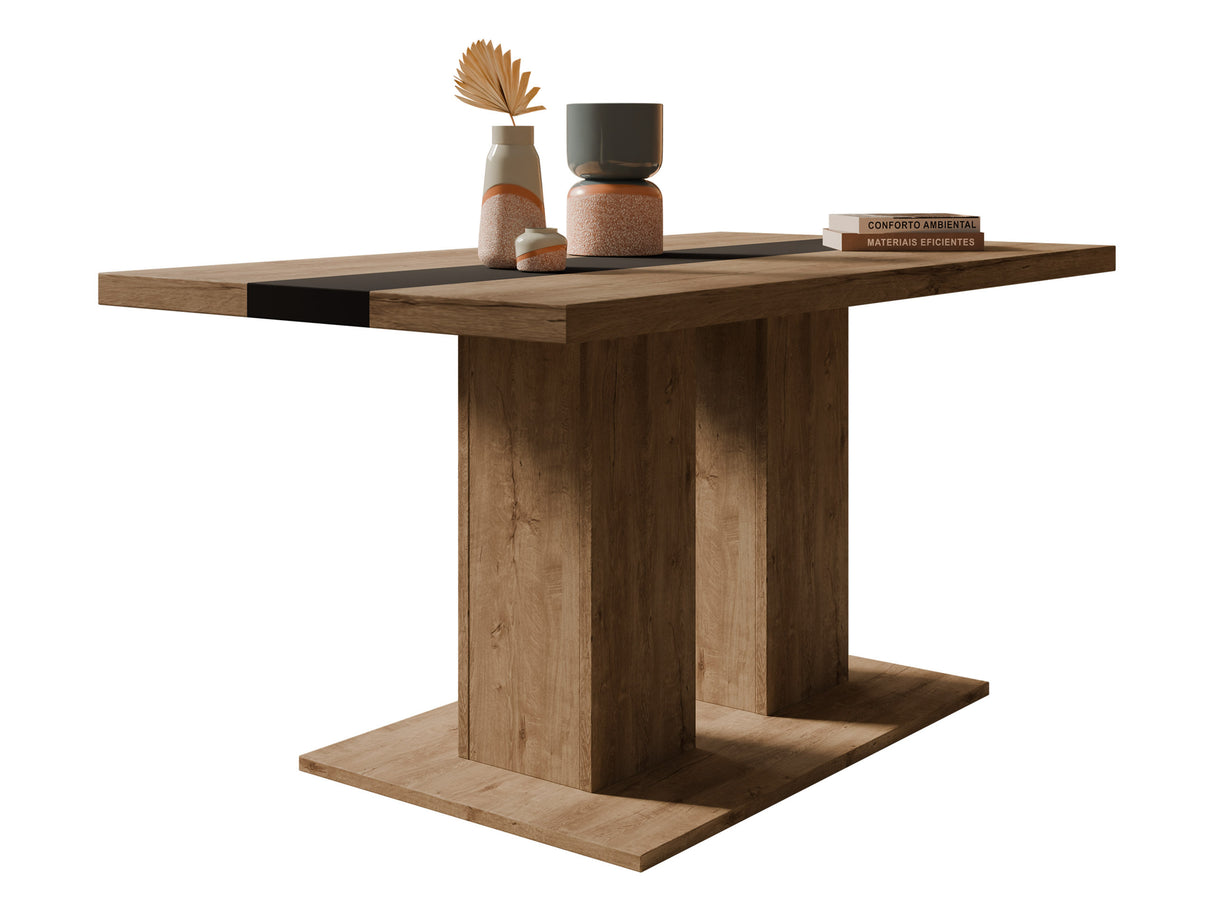 Dohányzóasztal BOSTON (Rodkor), Szín: Lefkas tölgy + Fekete 4133233