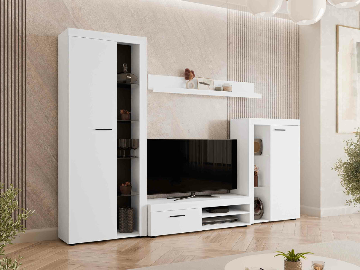 Nappali szett Rumba garnitúra (Rodos), Led világítás: Nem, Szín: Fehér 4133251